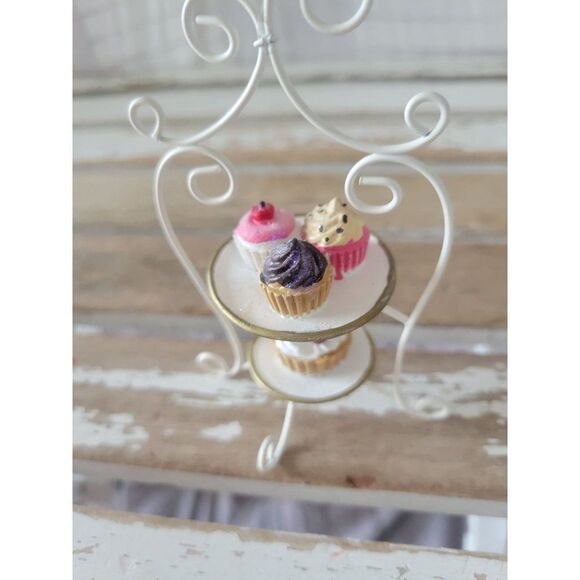 Cupcake display Baker ornament tower Xmas cake tray - Picture 3 of 8